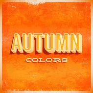Autumn typographic grunge poster