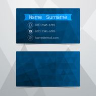 Business Cards blue design Vector illustration