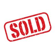 Red vector grunge stamp SOLD