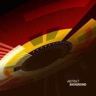 Hot colored abstract retro technology backdrop