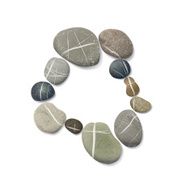 striped pebbles circle N2