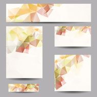 Backgrounds with abstract triangles N22