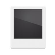 Retro Photo Frame Polaroid On White Background