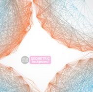 Geometric background made of lines Abstract shape Vector N10