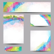 Backgrounds with abstract triangles N23