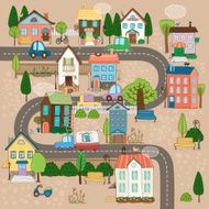town on road