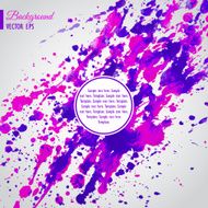 Violet and pink watercolor blots business template