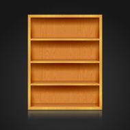 Wooden Bookshelves Background N2