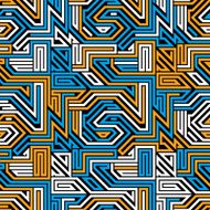 Abstract circuit board seamless pattern geometric vector backgr N2