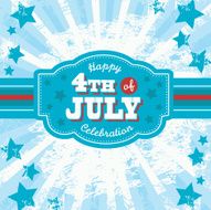 Fourth of July square design template