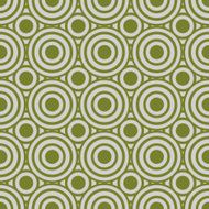 White paper with seamless green geometric pattern