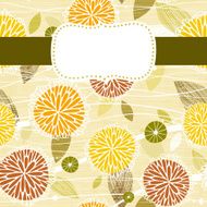 Frame with floral pattern