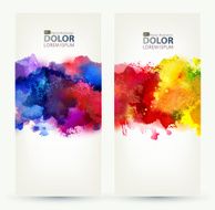 Two bright backgrounds