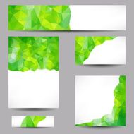 Backgrounds with abstract triangles N25