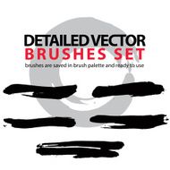 Collection of scanned and traced creative brushstrokes N2