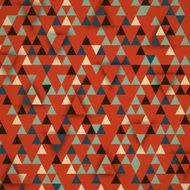 red retro triangular 3d background