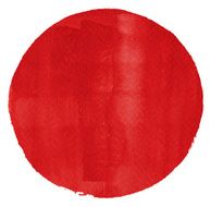 Watercolor Red Circle (Clipping Path)