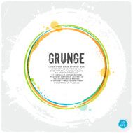 Painted Grunge Circle Background