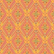 Ethnic rustic ornament in orange tones N2