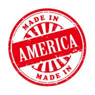 made in America grunge rubber stamp N2