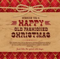 Old fashioned Christmas celebration invitation template
