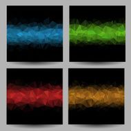 Backgrounds with abstract triangles N26