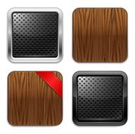 Textured Application Icons Set N2