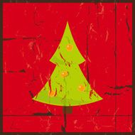 Christmas tree grunge
