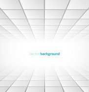 Abstract white tiled background with a perspective N2