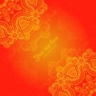 Invitation card with lace ornament N12