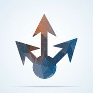 Geometric arrow icon
