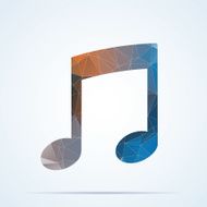 Geometric music icon