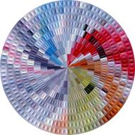 Abstract and textured color wheel N2