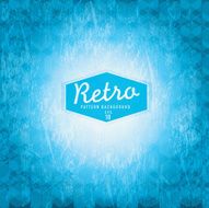 Light blue Textured and colorful retro triangle background