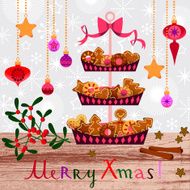 Christmas cakes and cookies