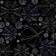 lines pattern snowflakes background