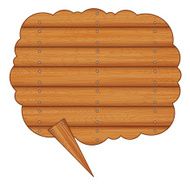 Speech bubble Wooden board N9