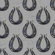 Horse Collar Pattern On Textured Background N2