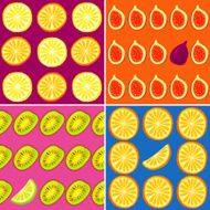 Fruits Seamless Patterns
