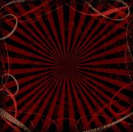 Stripe textured background with swirly frame