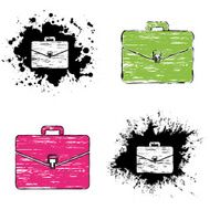 grunge icons - briefcase
