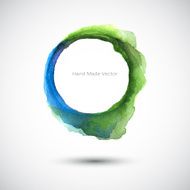 Watercolor Green Blue