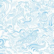 Sea background Hand drawn vector illustration N13