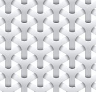 Seamless mesh background White geometric texture