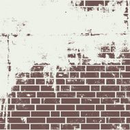 Plastered brick wall