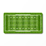 Green grass football field