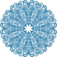 Abstract circle lace pattern
