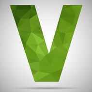 Letter V N18