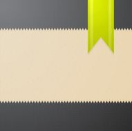 Abstract textured background with green bookmark
