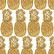 Seamless pattern with pineapples N39